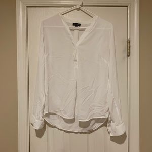 Long sleeved chiffon top